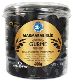 Маслини Marmarabirlik черни гурме 400 гр