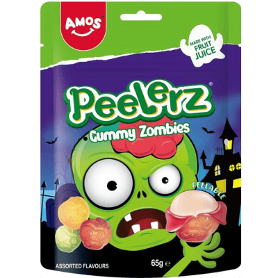 Бонбони жел.амос peelerz зомби асорти 65гр
