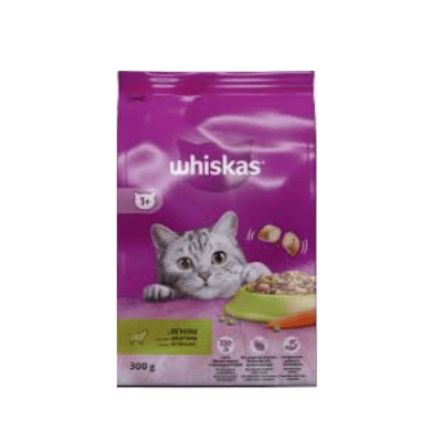 Храна Whiskas с агнешко и зеленч. 300гр. 