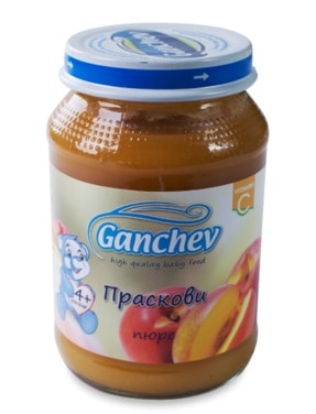 Пюре Ganchev Праскови 190гр