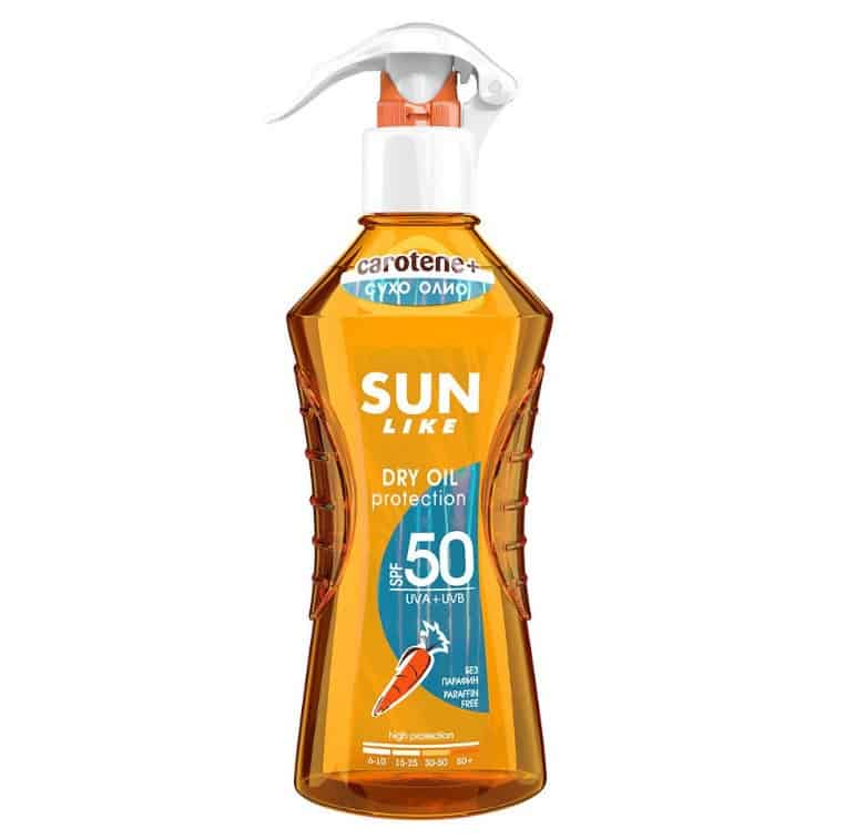 Плажно олио Sun Like сухо SPF 50 200мл