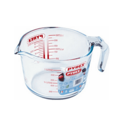 Pyrex мерителна кана дръжка 1.1л б.стъкло