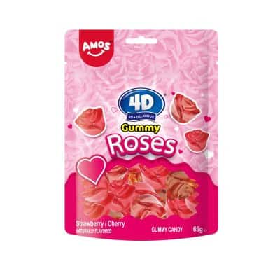 Бонбони жел.амос рози ягода/череша 65гр