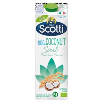 БИО оризова напитка Scotti с кокос 1 л