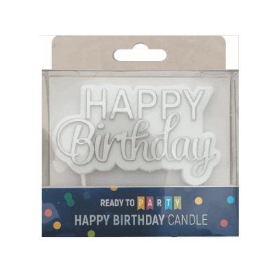 Свещ за рожден ден-ср.надпис-9х5.5см-1бр