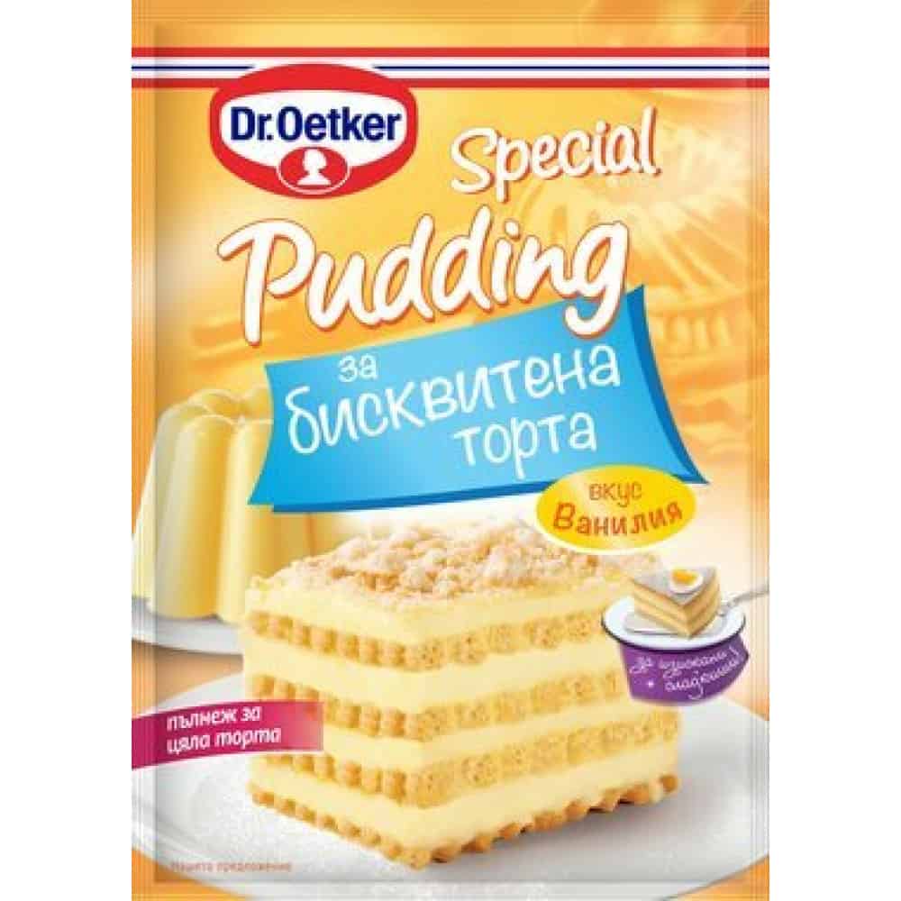 Пудинг Dr. Oetker за бисквитена торта 70гр