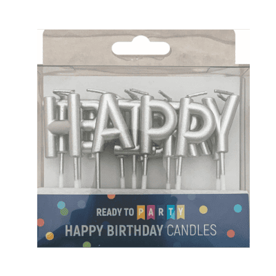 Свещи за рожден ден-ср.букви-3см-13бр