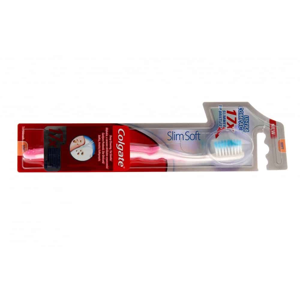 Четка за зъби Colgate Slim Soft, 2 броя