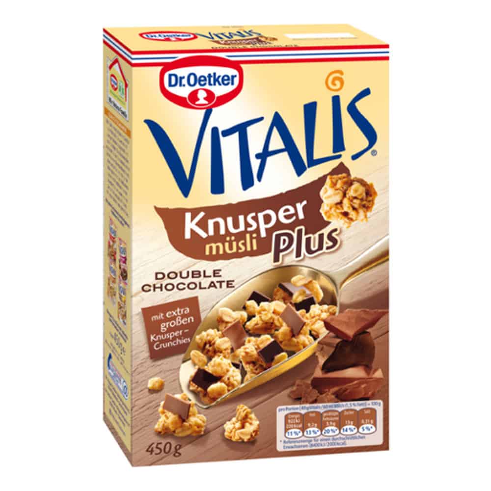 Мюсли Dr. Oetker Vitalis двоен шоколад 450 гр 