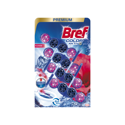 Т.ч.блокче Bref синя вода Цветя 4х50гр