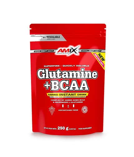 L-Glutamine + BCAA 250g Lemon and Lime