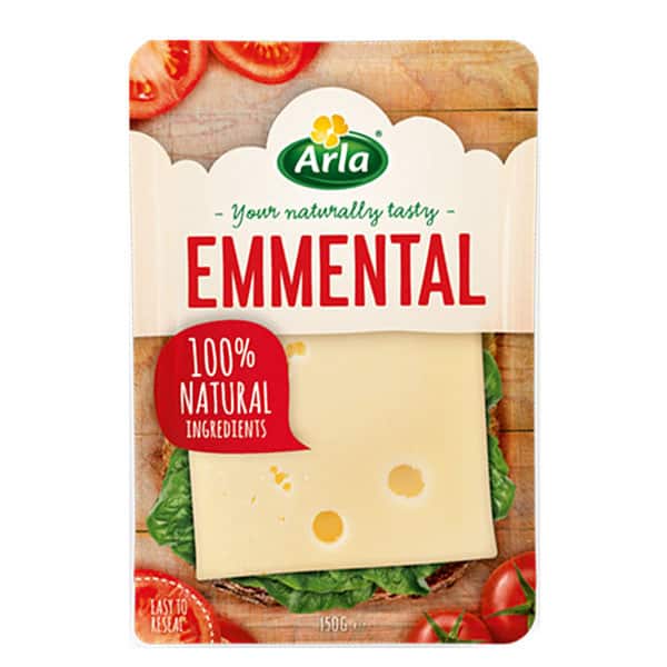 Ементал arla слайс 150гр