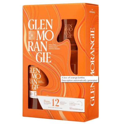 Уиски Glenmorangie 12г 0.7л + 2 чаши