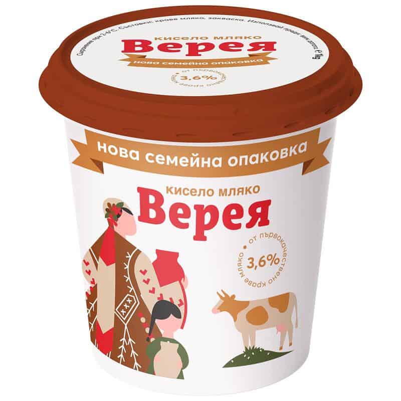 Кисело мляко Верея 3.6% 1кг