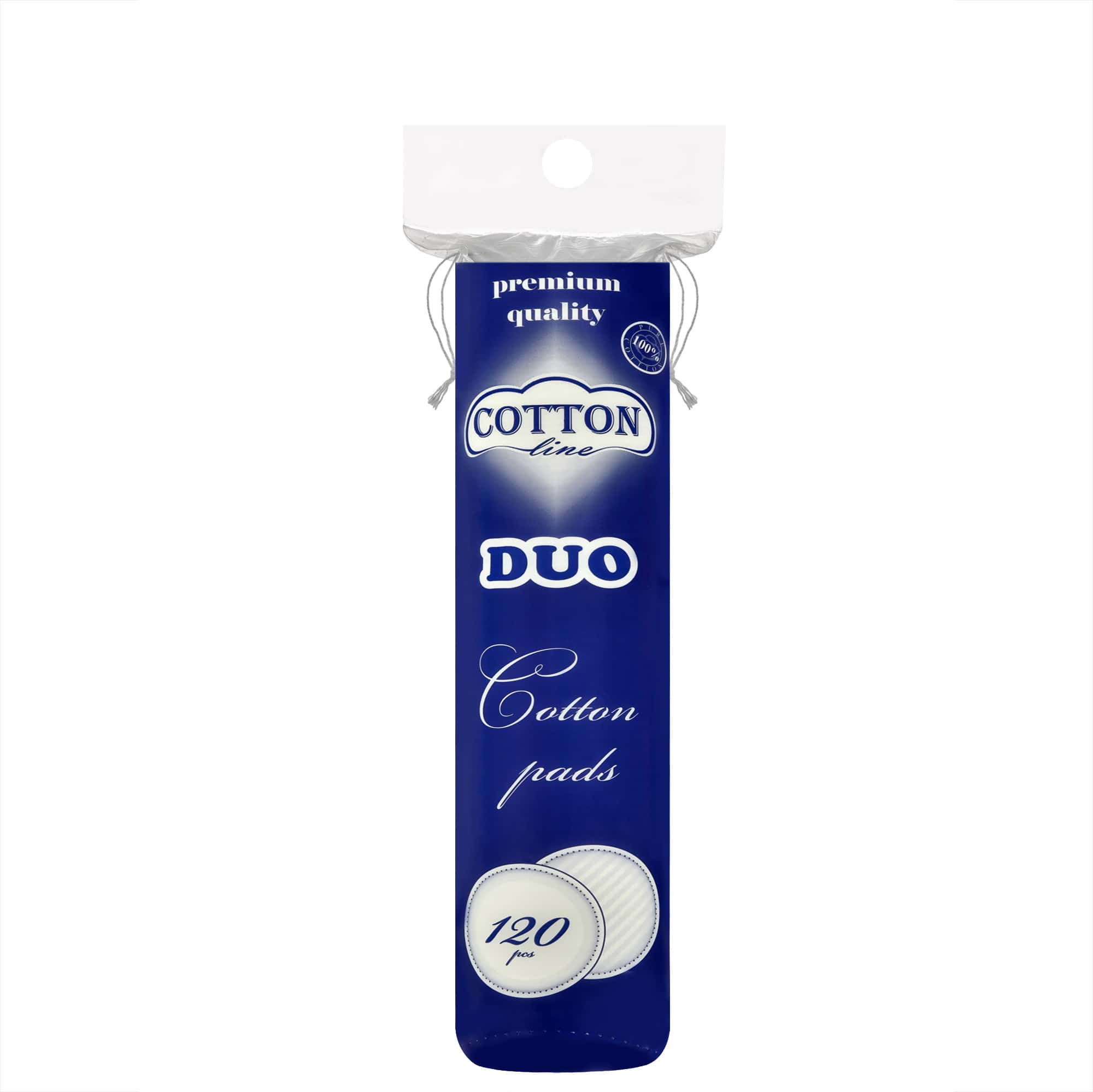 Тампони за грим Cotton Line Duo 120бр