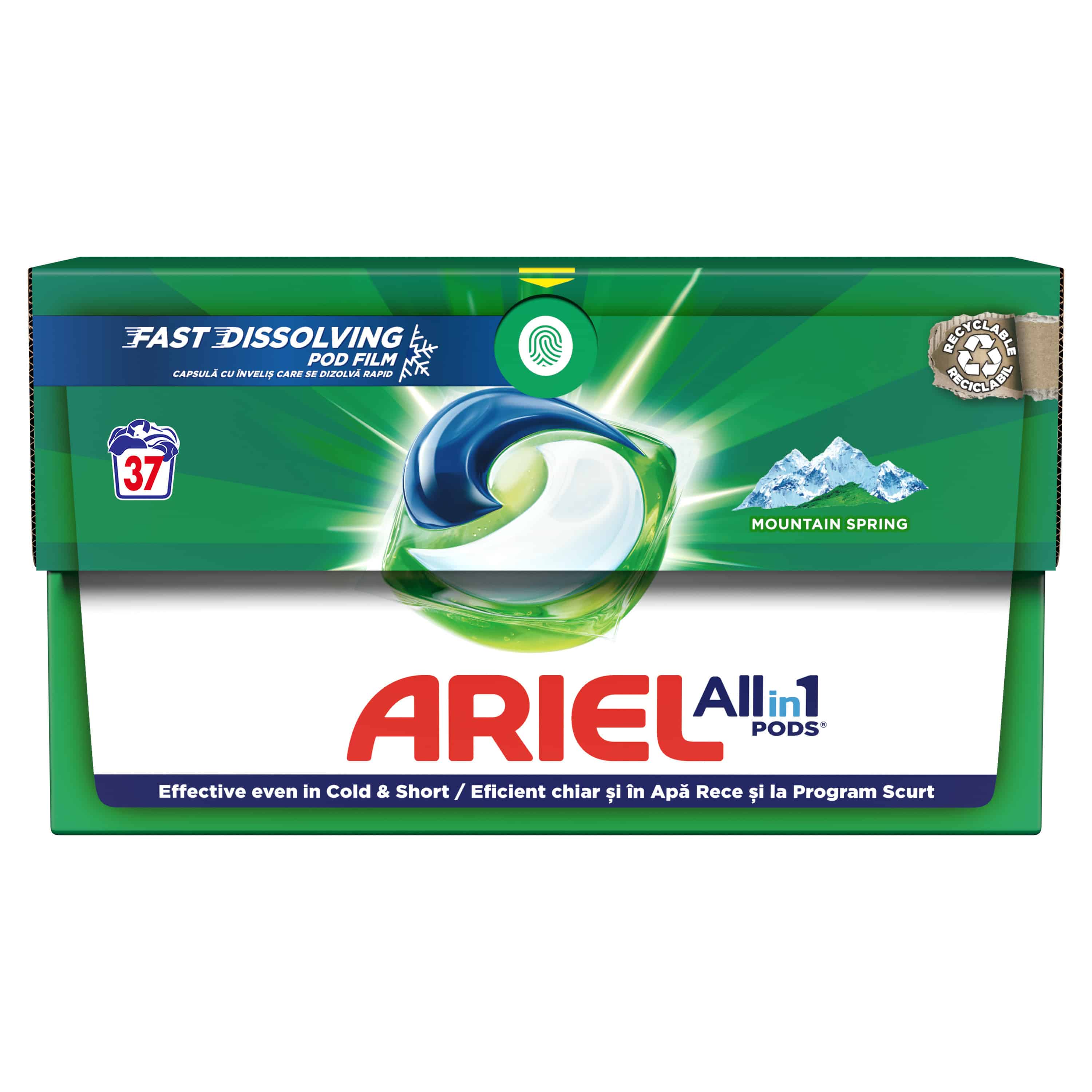 Капсули Ariel 3в1 Mauntain spring 37 бр