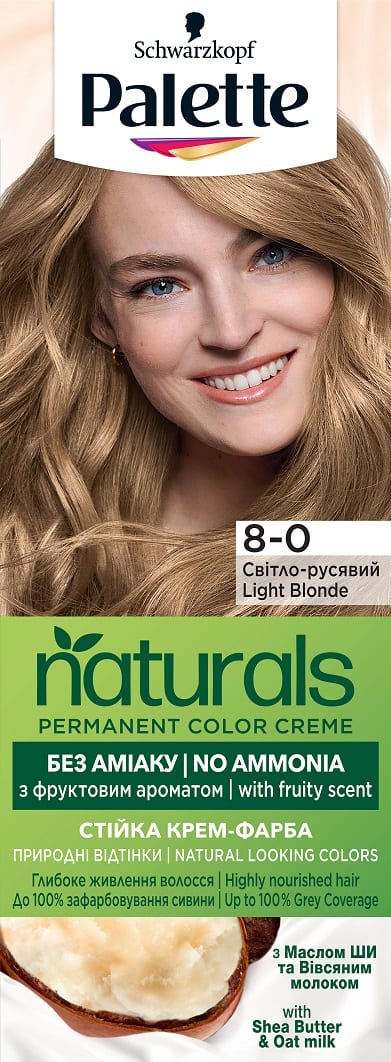 Боя за коса Palette Naturals 8-0 Св. Рус