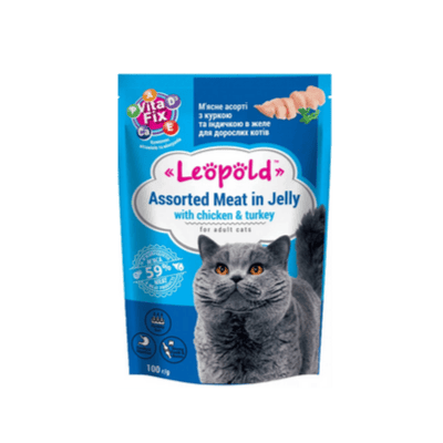 Храна leopold коте пиле и пуйка 100гр
