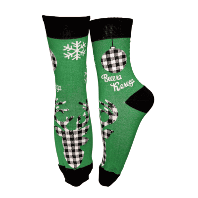 Чорапи коледа в зелено 