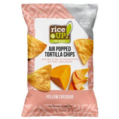 Чипс тортила rice up чедър 60гр