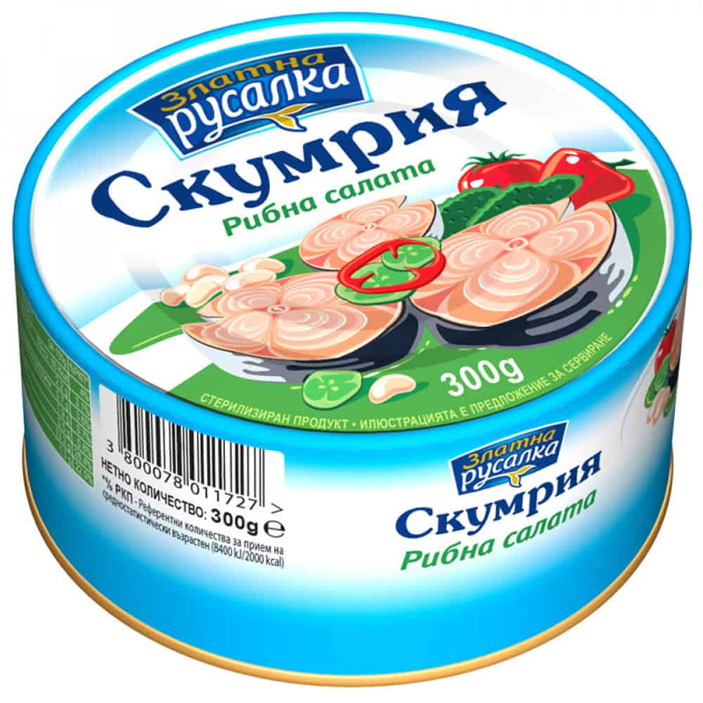 Рибна салата скумрия Златна Русалка 300 гр