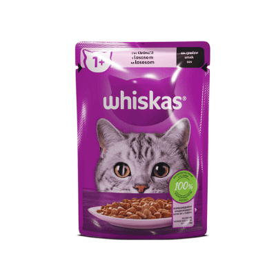 Храна Whiskas Сьомга в сос Грейви 85 гр