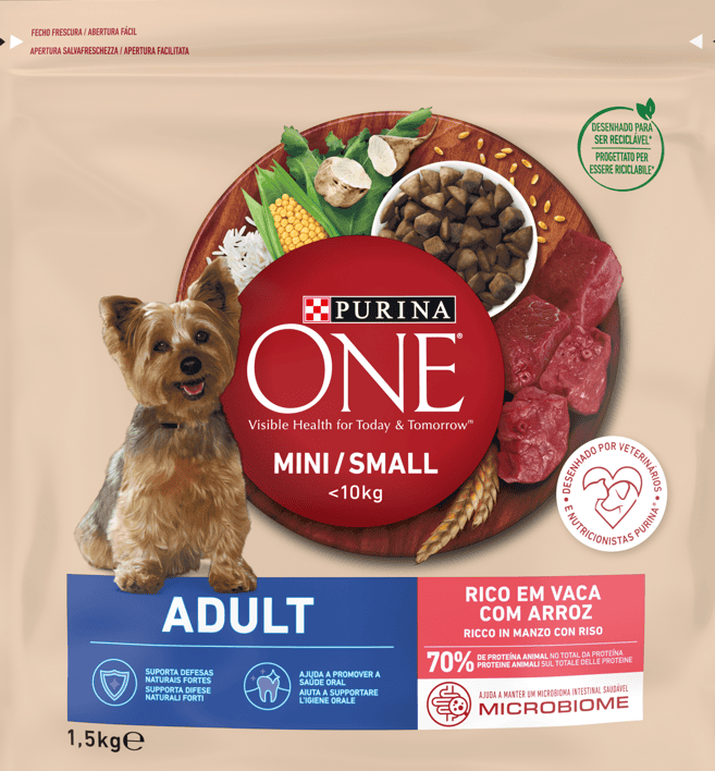 Храна Purina One mini Adult тел./ориз1,5кг