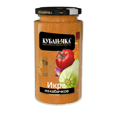 Икра от тиквички 360гр кубаночка