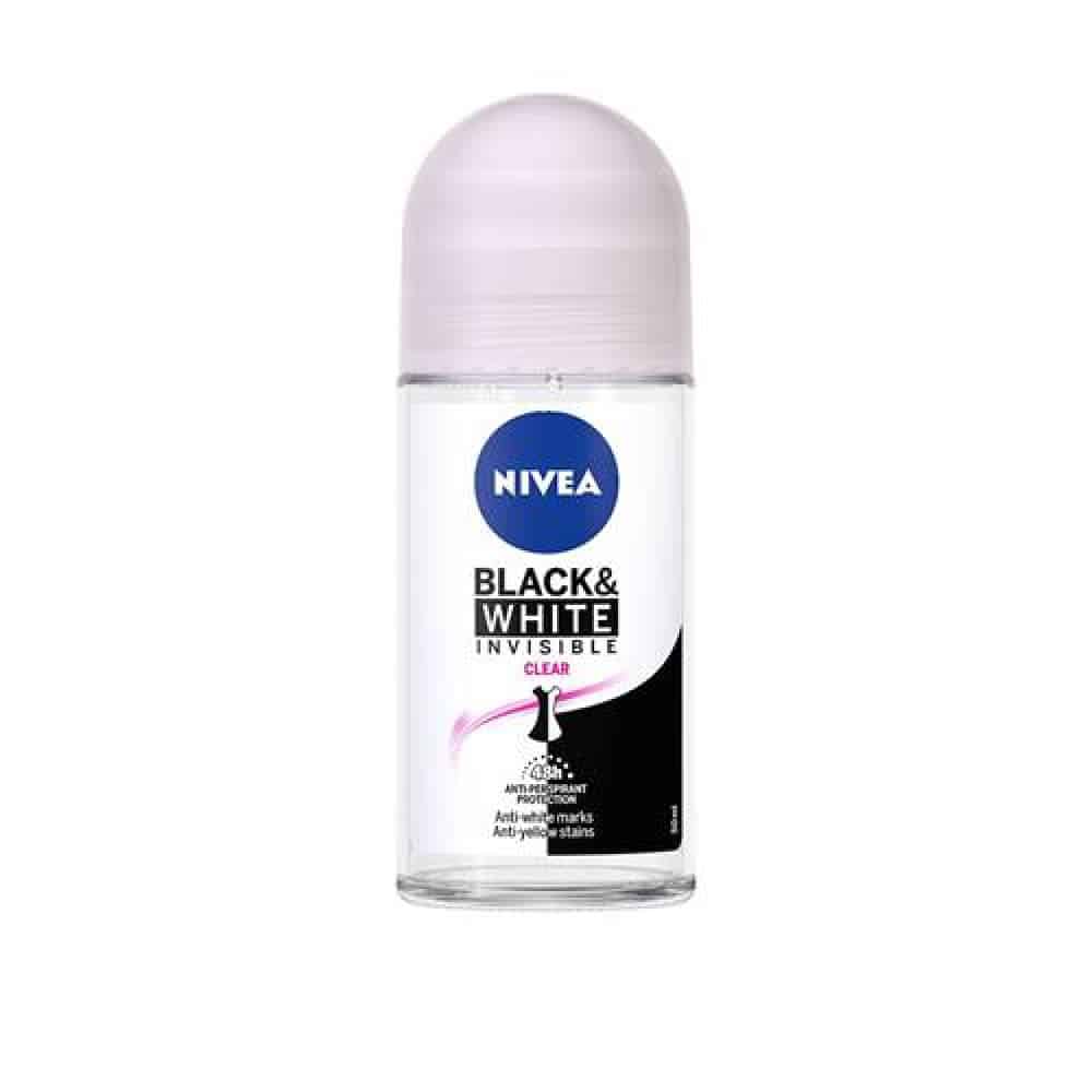 Дез.Рол-он Nivea Black&White Clear 50мл