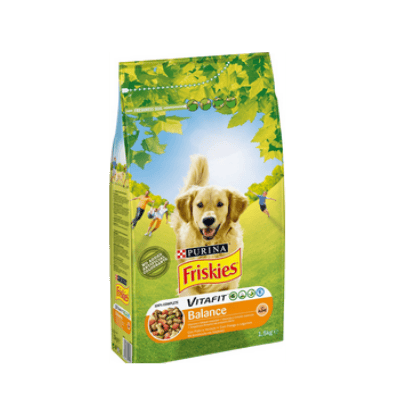 Храна за кучета Friskies пиле и зел 1,5кг