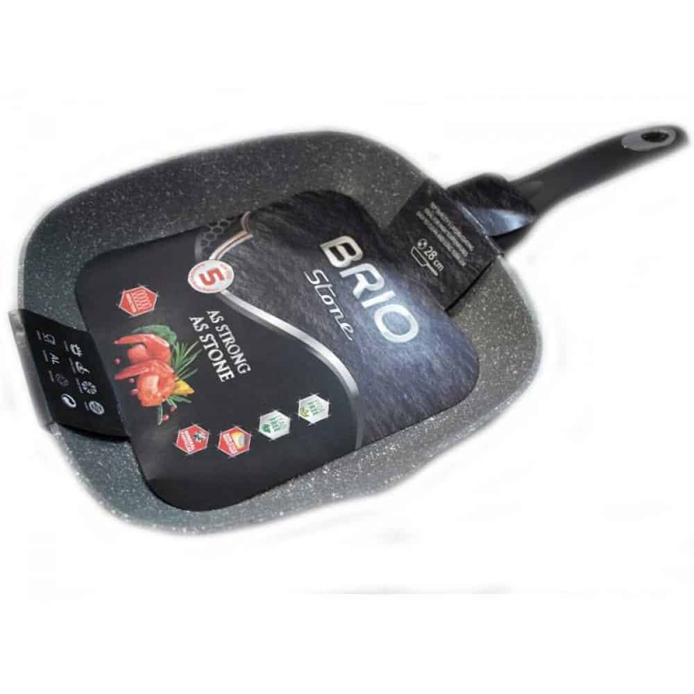 Тиган грил Brio с кам. покр.индукц.28х28см