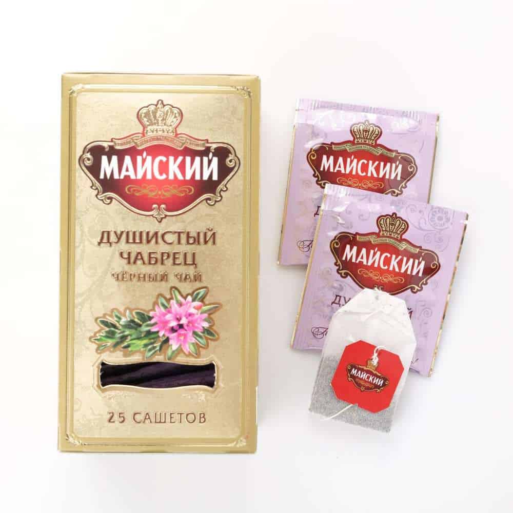 Черен чай Майский с мащерка 25*2гр