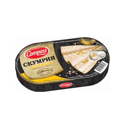 Скумрия филе в олио Компас 170гр