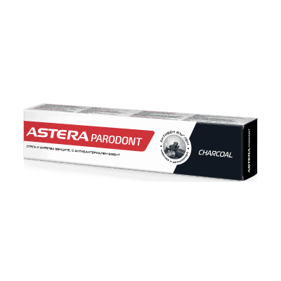 Паста Astera Parodont Charcoal 75мл