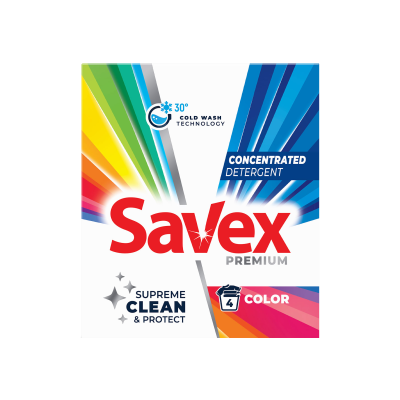 Прах Savex пауър цветно пране 320гр/4пр