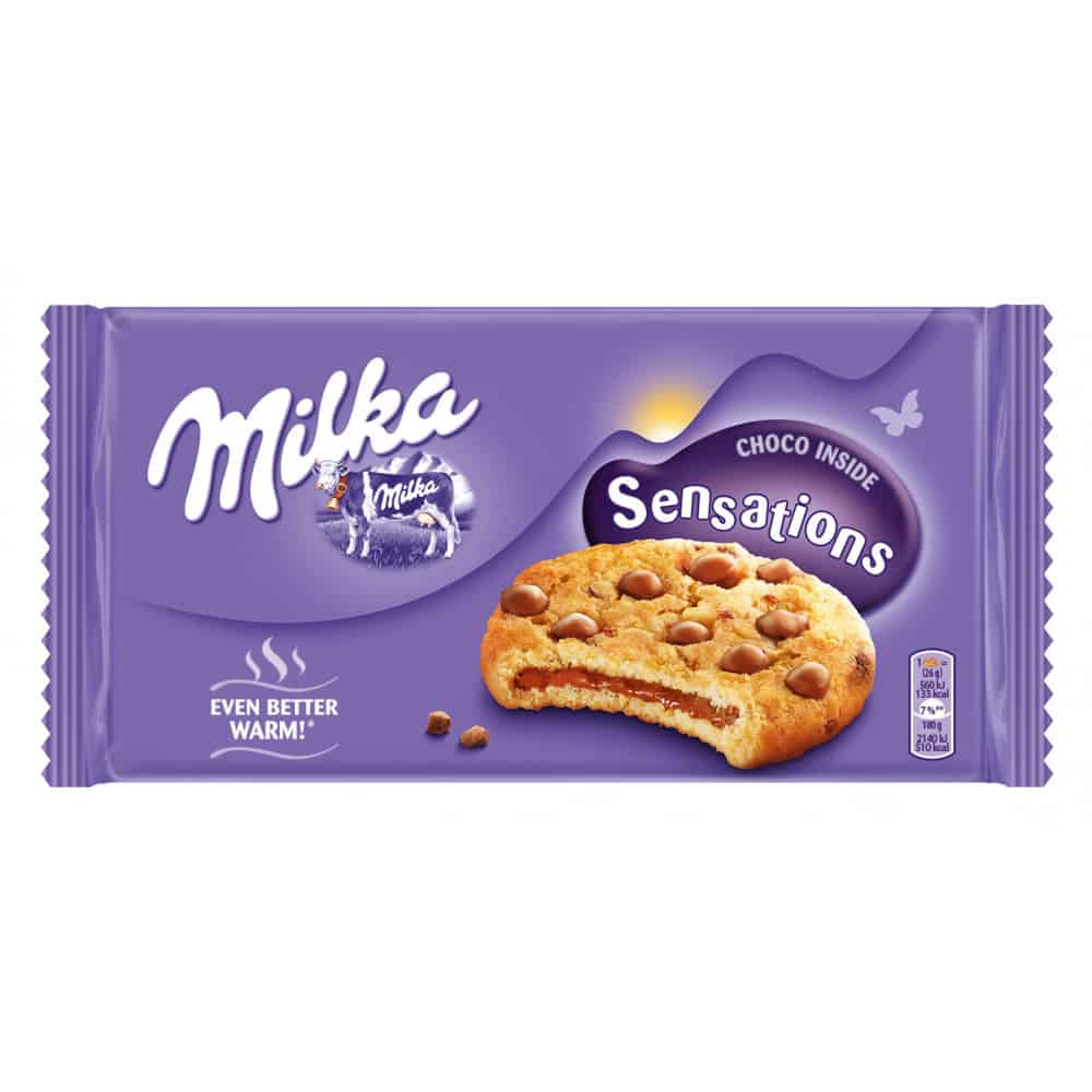 Бисквити Milka Choco Пълнеж 156гр