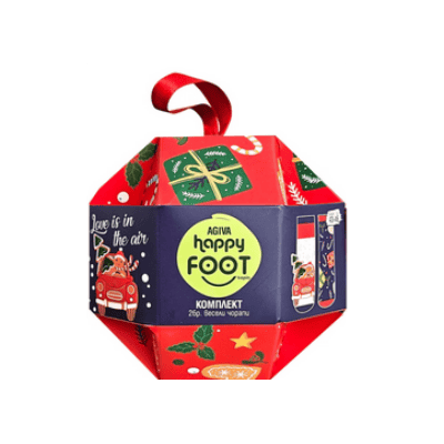 Чорапи памук червени 43-46 Foottopia 2бр