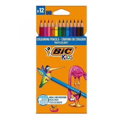 Моливи BIC Kids Tropicolors в 12 цвята