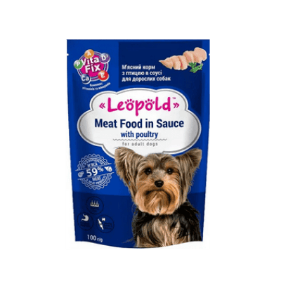 Храна за кучета leopold птиче месо 100гр
