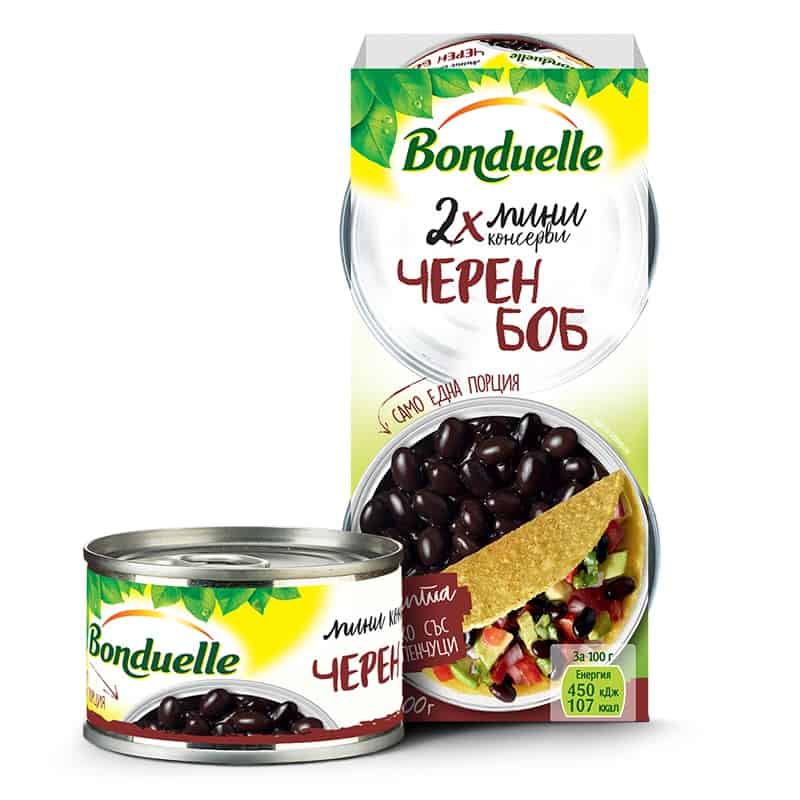 Мини к-ви с черен боб Bonduelle 2х85 мл