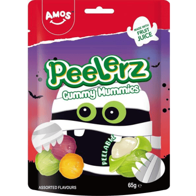 Бонбони жел.амос peelerz мумия асорти 65гр