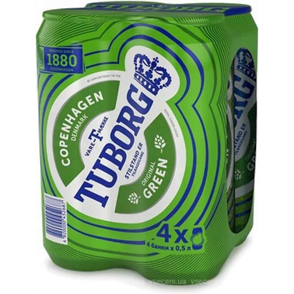 Бира Tuborg кен 4х0.5л