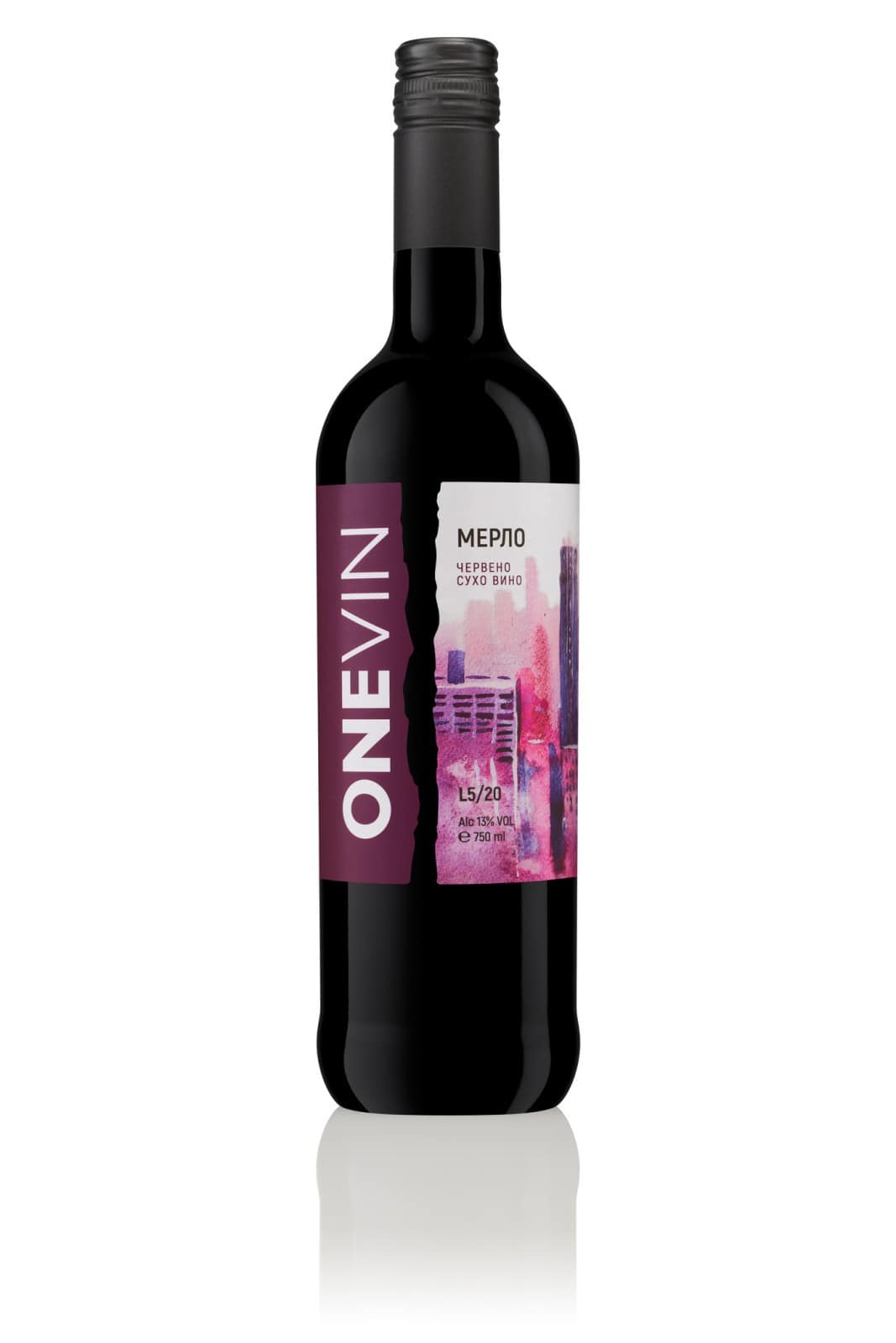 Червено вино One vin Мерло 0.75л