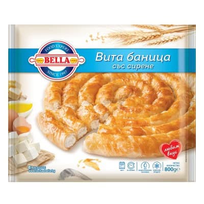 Вита баница Bella със сирене 800гр 