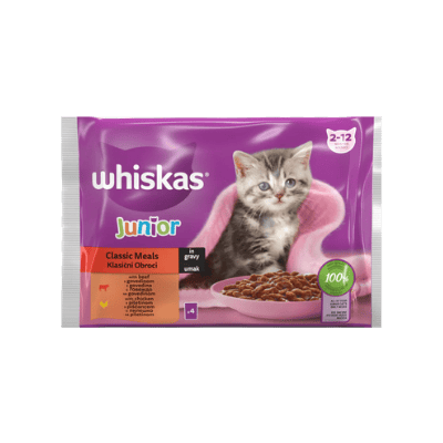 Храна Whiskas Pouch Junior 4 x 85 гр