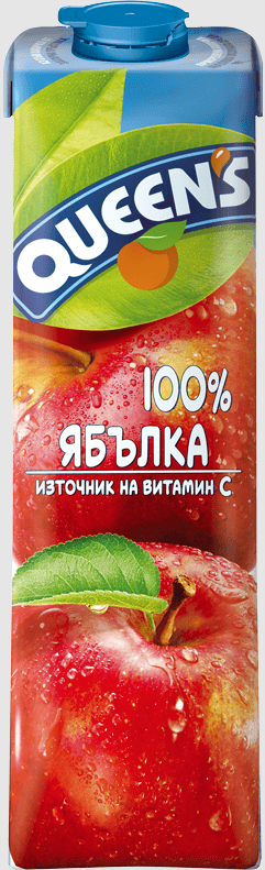 Натурален сок Quееn`s Ябълка 100% 1л