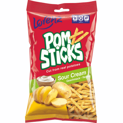 Карт.пръчици Pomsticks със сметана 85гр