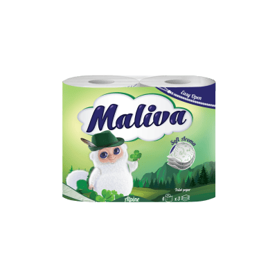 Тоалетна хартия Maliva Алпин 3пл/4бр