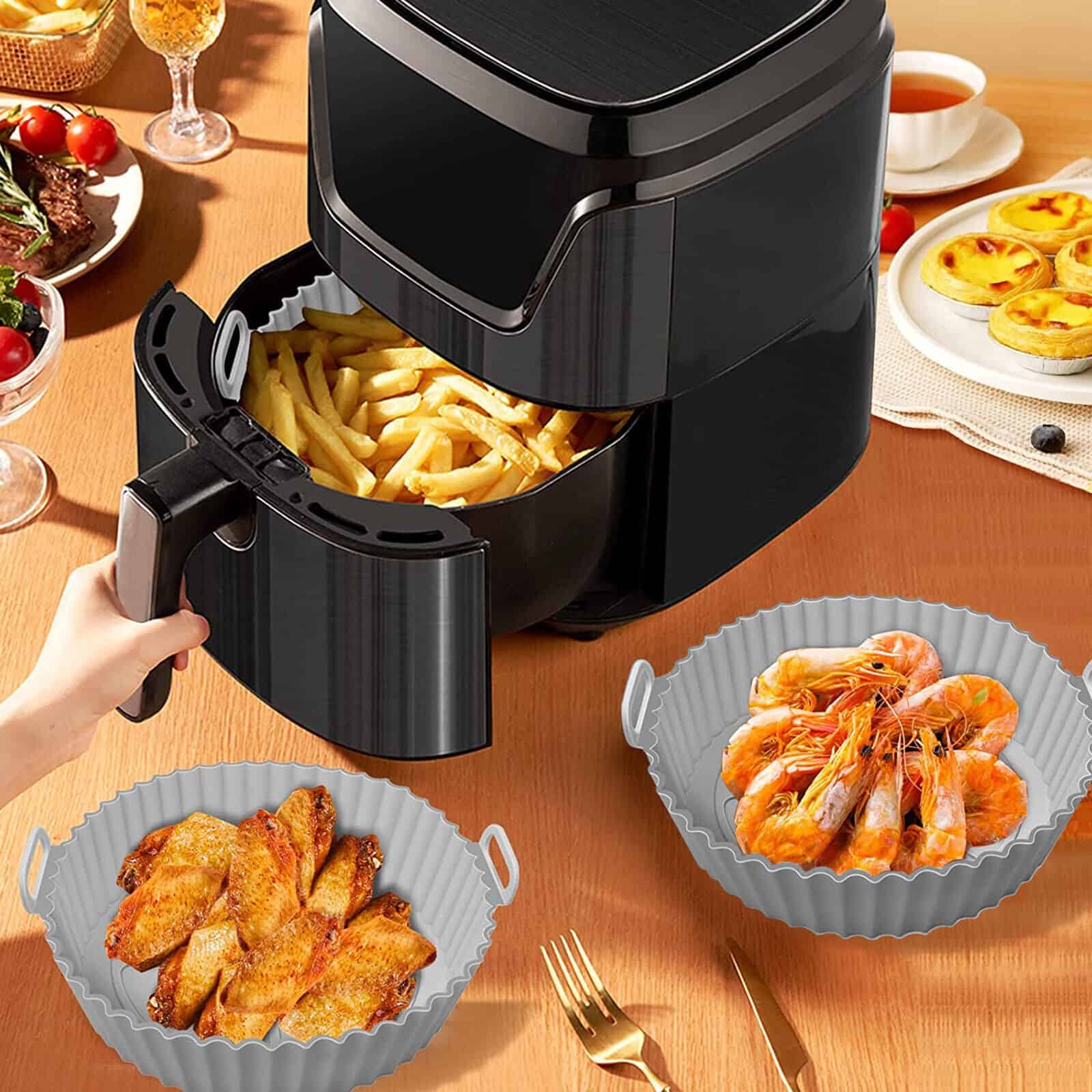 Air Fryer тавичка силиконова кръг Ф20см