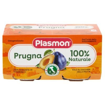 Плодово пюре със слива Plasmon 2x80гр